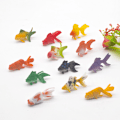 Miniatyrbillede 3 af 4: 24 stk. simulerede søde små guldfisk model legetøj dyr solid