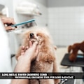 Miniatyrbillede 5 af 5: Professionel Hunde-Pelsbørste til Fjernelse af Filtede Pels, Knuder og Tangles. Metal Hunde-Pelsbørste med Lang Bredtandet Kam til Langt Hår