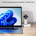 Miniatyrbillede 3 af 4: USB-tester Multimeter USB C Strømmåler og Spændingsmåler 3.6-32V 0-5.1A Tester 2 i 1 Voltmeter Amperem