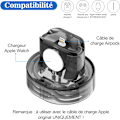 Miniatyrbild 2 av 5: Apple Watch Laddningsställ, Enkelt Installationsställ för Apple Watch 45/44/42/41/40/38mm iWatch 8/SE2/7/6/5/4/3/2/1, AirPod