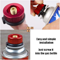 Miniatyrbild 4 av 4: Campingköksanslutning, 2 st Campinggasadapter, Gasflaska Adapter, Spisanslutning för Campingköksbrännare (R