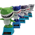 Miniatyrbillede 4 af 5: Bleu 2 stk Solaire Dansende Legetøj Bobble Head Haj Dukke