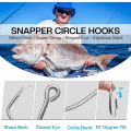 Miniatyrbilde 4 av 5: 8/0 Sirkelkroker Saltvannsfiskekroker, 30 stk Bred Gap In-Line Fiskekroker Tunfisk Sirkelkroker Sta