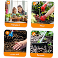 Miniatyrbilde 5 av 5: Hage Spade, Hage Spader for Hagearbeid, Hage Spader Ekstraktor Plante Innendørs Jord Hekk Manuell Luking Verktøy Mult