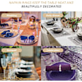 Miniatyrbilde 4 av 4: 20 stk Perle Serviettringer, Luksuriøse Serviettringer for å Dekorere Bordservietter, Elegante Serviettringholdere for Middag