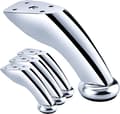 4 Stycken Möbelben, Kromade Järnben, Lutande Soffben, Soffbordsben, Sneda Bordsben, för Soffor, Stolar, Pallar, Skåp (Silver, 9,5cm)