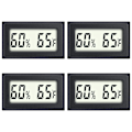 Miniatyrbillede 1 af 4: 4 stk. Reptil Termometer Mini Digital Fugtighed Temperatur