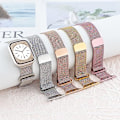 Miniatyrbild 4 av 5: Armband för Apple Watch Band 38/40/41mm kvinnor män, Armband Mesh Metall Magnetisk Rostfritt Stål Loop Rem