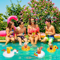 Miniatyrbild 5 av 5: 6 st Poolmuggshållare, Poolglashållare, Uppblåsbar Pool Dryckeshållare, Flytande Poolbar, Uppblåsbar Hållare för Simning Sommar Strandfester