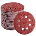 Miniatyrbillede 1 af 3: 60 diske med 8 huller - Slibeskiver Sandpapir til slibning 125mm Ecc