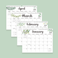 Miniatyrbild 2 av 5: Engelsk kalender Skrivbordskalender Notering Väggkalender Hängande kalender 2024 Månkalender 2024-2025 M