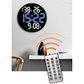 Miniatyrbild 2 av 4: Väggklockor, Radiostyrd Klocka, Digital Klocka, Badrumsklocka, LED Elektronisk Klocka Fjärrkontroll Väggklocka för H