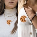 Miniatyrbillede 4 af 5: 20 stk. Cookie Broderi Mærker, Chokolade Cookie Strygemærker