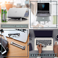 Miniatyrbild 2 av 5: Premium Kylsystem Stativ, Bärbar Laptopstativ för 12-17,3\" Kompatibel med Alla Bärbara Datorer MacB