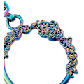 Miniatyrbild 3 av 4: 18 st Floral Ring Zipperdragare #5 Metall Dragkedja Slider Hantverk Tillverkning Regnbåge Zipperdragare Handgjorda Väska Dragkedja Handdragare
