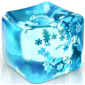 Miniatyrbild 1 av 4: Stressbollar Iskub med Snöflingor Inuti för Din Bästa Avslappning, Snöbitar Tyst Fin Fyrkantig Form Ångest Sensorisk Squishy Fidget Leksak S
