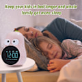 Miniatyrbilde 5 av 5: (Rosa) Barnevekkerklokke, søvntrener for gutter og jenter, USB-lading, slumre- og timerfunksjon, vekkelys vekkerklokke for jenter, gutter, tenåringer