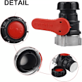 Miniatyrbild 3 av 5: (S60*6)IBC Tank Adapter, Tank Valve Valve för IBC Tank, IBC Adapt
