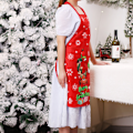 Miniatyrbilde 4 av 5: 1 stk. Jule-Grinch-forkle B, vaskbart forkle for voksne med julemotiv for kjøkkenet