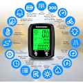 Miniatyrbillede 5 af 5: Cykelcomputer og cykelkilometertæller med ledning MPH KM/H Cykel speedometer med automatisk opvågning Cykelhastighedsmåler LCD-display & enkelt kilometertal & Multi-F