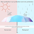 Miniatyrbillede 3 af 5: 2  Folding Travel Umbrella,Mini Umbrella Small UV Umbrella with C