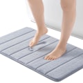 Pikkukuva 1 / 5: 1 Muistivaahto kylpymatto 40cmX60cm, Imuva kylpymatto, Liukumaton paksu kylpymatto kylpyhuoneeseen PVC-taustalla, Ylimääräinen pehmeä