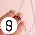 Miniatyrbillede 5 af 5: 0,47x0,26 tommer 5 stk Små Dobbelt Åbning Hummerlukninger, S Lås Halskæde Forkorter Lukning Rustfrit Stål Armbåndsforbindelse