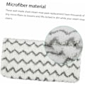 Miniatyrbilde 3 av 5: 4 stk. Erstatningsmoppklut Hvit Rengjøringskluter Flat Mop Påfyll Mikrofibermopper Vaskbar Klut Hvit Moppkluttrekk