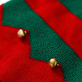 Miniatyrbild 3 av 5: För 1-6-åringar, barnens jultomtehatt stickad jultomteluva med pompomklockor huvudbonad tomte