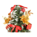 Miniatyrbilde 2 av 2: Bordpynt til jul, kunstig juletre med anheng, kunstig ferie
