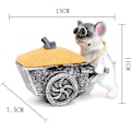 Miniatyrbillede 2 af 5: Sjov askebæger, askebæger i harpiks, bulldogformet sjovt askebæger, vindp