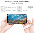 Miniatyrbillede 4 af 4: USB-adapter til iPhone til USB iOS OTG-kabel til iPhone iPad, USB-kameraadapter til iPhone, understøtter