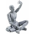 Miniatyrbillede 1 af 4: Kunstner Sketch Bevægelig Lem Action Figur Model med Display Base og Pose Dele, 5.9inch Krops Menneskelig Mannequin Kit til Dr