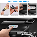 Miniatyrbild 3 av 5: Bilens innerbelysning, 2 st 8 LED vitt ljus touch switch bil Inter