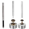 Miniatyrbillede 3 af 5: 132 stk. metal trykknapper, 12,5 mm læder trykknapper i 6 farver, trykknapssæt med værktøj f