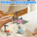 Miniatyrbillede 4 af 5: Magnetiske sømguider i flere dele, multifunktionel polygonal sømguide, magnetisk sømguide til symaskine, polygonal magnetisk sømguide, symaskine