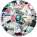 Miniatyrbillede 2 af 5: 50 stk. Programmeringsstickere Gave til Udviklere Programmere Hackere Ingeniører, Program Stickere til Laptop Computer Vand