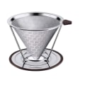 Miniatyrbillede 1 af 5: Kaffe Filter, Permanent Kaffe Filter Papirløs Rustfrit Stål Kaffe Filter med Dobbelt Rustfrit