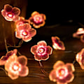 Pikkukuva 4 / 4: Fleur Guirlande Lumineuse Fée Rose Fleur De Cerisier Guirlande