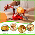 Miniatyrbild 5 av 5: 1 st Apple-skälare och kärnborr, Långvarig Kromgjutning Magnesiumlegering Apple-skälare Slicer Kärnborr med Rostfritt Stål Blad