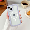 Miniatyrbild 2 av 3: Magnetiskt Transparent Skal för iPhone 13/13 Pro/13 Pro Max Kompatibelt med MagSafe, Lila Söt T iPhone 13