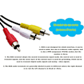 Pikkukuva 2 / 5: USB-3RCA-kaapeli, USB 2.0 naarastyyppi A - 3 RCA urostyyppi, Comp