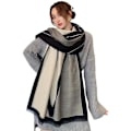 Miniatyrbillede 2 af 5: Store Pashmina-Sjal & Wraps til Kvinder Ekstra Blød Kashmir-Følelse Tæppe Kvinders Efterårssjal & Wraps til Bryllup