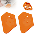 Miniatyrbild 1 av 5: Magnetiska sömnadsguider för symaskin, Orange Plommonblomma, Magnetisk sömnadsguide, Sömnadsguide med skala för symaskin, Magnetisk sömnadsguide