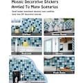 Pikkukuva 4 / 5: 10 x 10 cm / 4 x 4 tuumaa 20 KPL Itsekiinnittyvä Laattatarra Vedenpitävä Lämmönkestävä Tapetti Taustalevy Keittiöön Kylpyhuoneeseen Mosaiikki Violetti