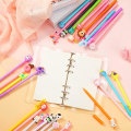 Miniatyrbillede 4 af 5: 80 stk. tegneserie gelpenne, søde tilfældige assorterede stilarter 0,5 mm sort blæk sjove kawaii seje penne til