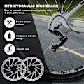 Miniatyrbillede 5 af 5: （Sort）MTB hydraulisk bremsesæt hydrauliske skivebremser, cykeldis