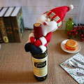 Miniatyrbillede 4 af 5: 3 Styk Vinflaske Dækning Hugger Holder Flaske Topper Julepynt Spisebord Ornamenter Snemand Julemand E