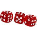 Pikkukuva 5 / 5: 10 kpl Polyhedral D6 Noppaa 16mm Akryyli Noppa Peli Noppaa RPG MTG DND Noppa Pöytäpelit (Läpinäkyvä Punainen)