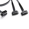 Miniatyrbillede 2 af 5: OBD II ODB2 Splitter 16-polet Forlængerkabel Adapter